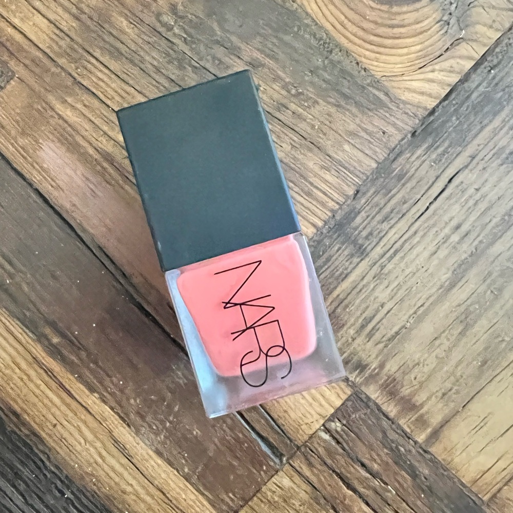 Nars liquid blush shade Torrid - warm coral w/ golden shimmer